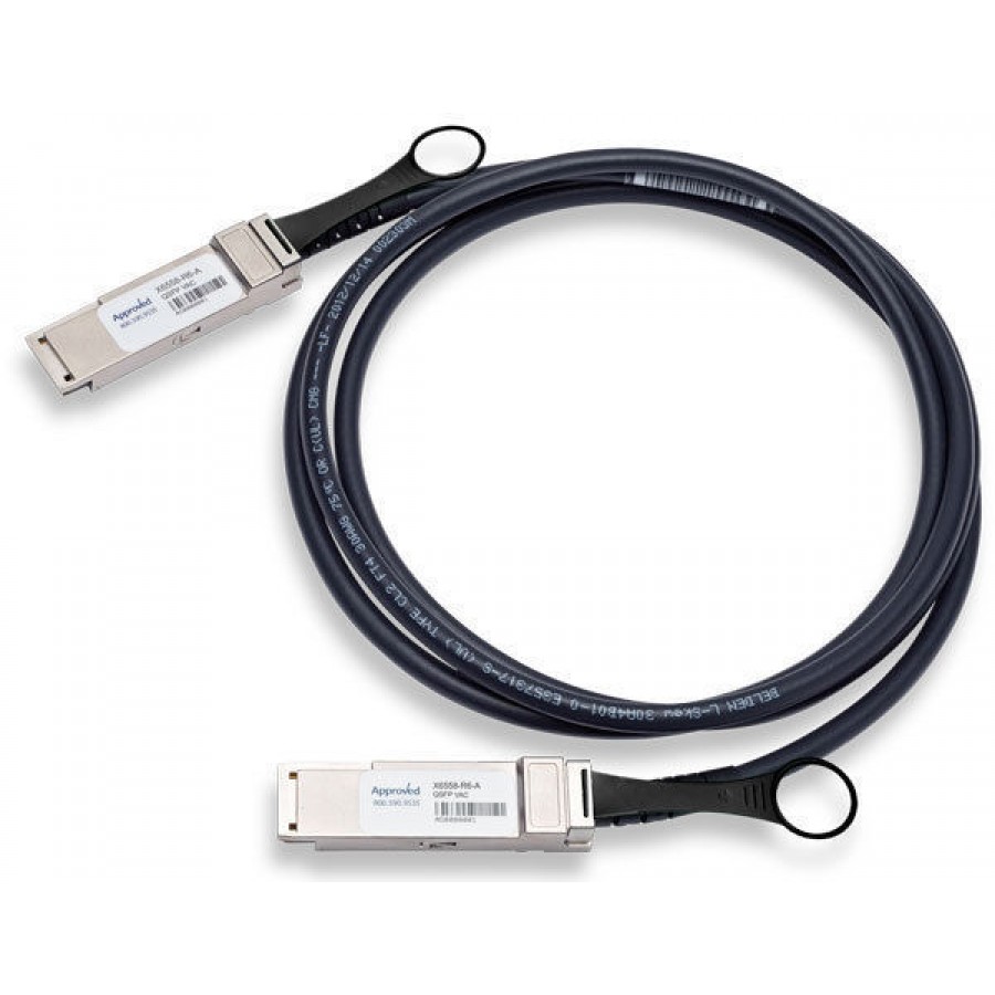 NetApp X6558-R6 (REV A0) QSFP to QSFP SAS Cntrl-Shelf/Shelf-Shelf/HA Cable 2 Meter